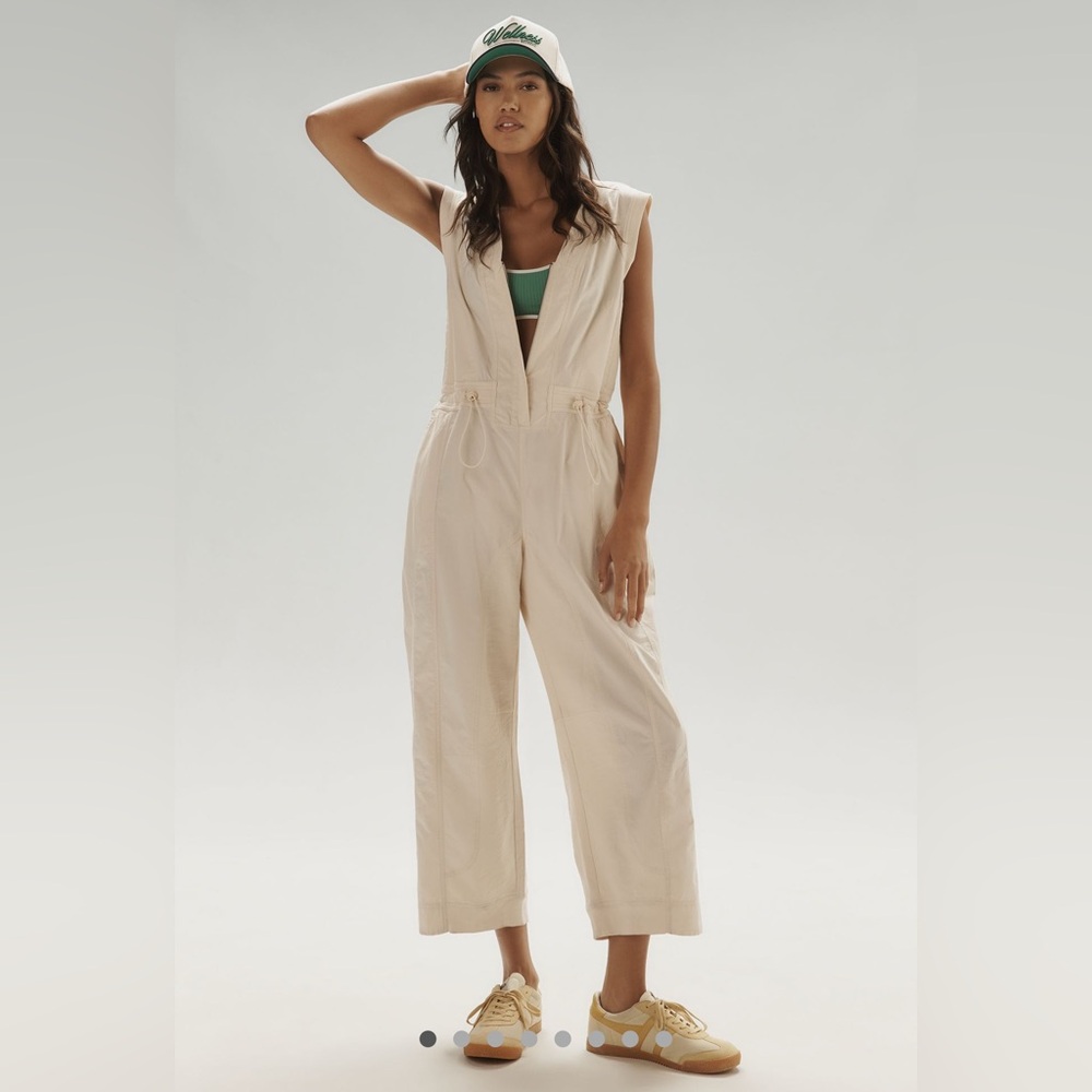 Anthropologie Daily Practice Soller Drawstring Jumpsuit Women Vacay L